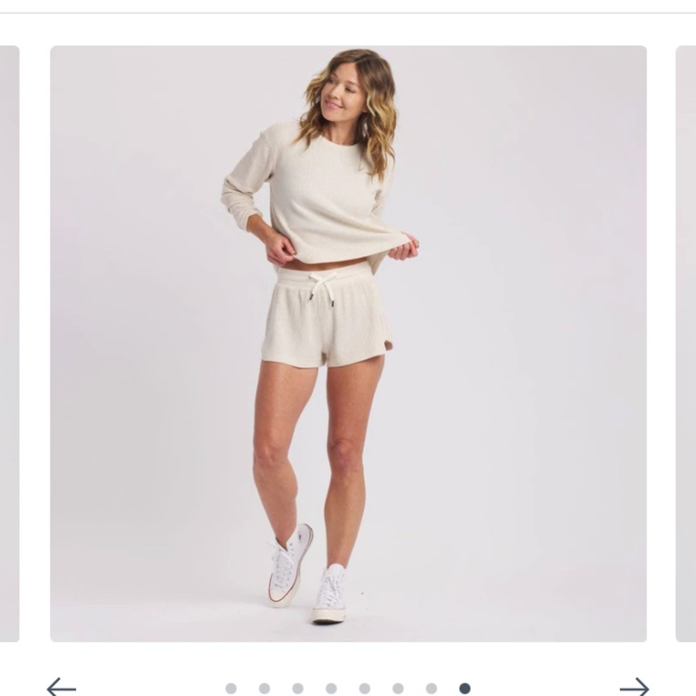Feat clothing waffle tree cell sustainable ls sweatshirt m
